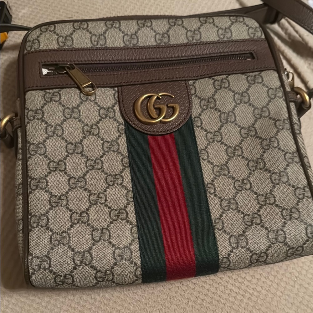 Gucci Beige and Brown Crossbody Bag used twice